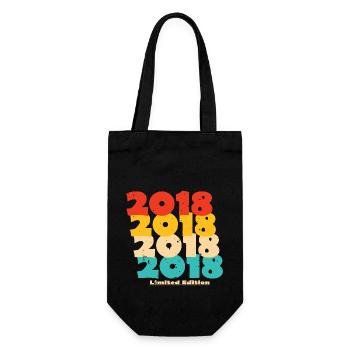 2018: Limited Edition - 6th Anniversary - Gift Bag for Bottles - black - Front