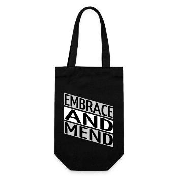 supportive friends birthday emotional well-being - Gift Bag for Bottles - black - Front