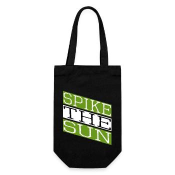 geek beach volleyball skills - Geschenkbeutel für Flaschen - Schwarz - Vorne
