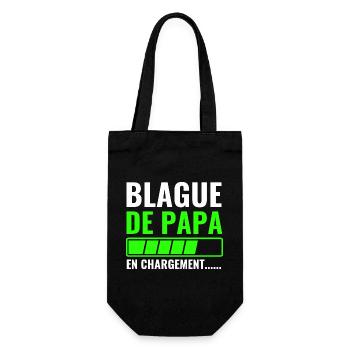 Blague de papa en chargement - Sac à bouteille - noir - Devant