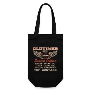 Oldtimer Juni 1994 Jahrgang 1994 30. Geburtstag 94 - Geschenkbeutel für Flaschen - Schwarz - Vorne