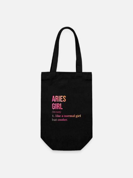 Widder Widder Widder - Geschenkbeutel für Flaschen - Schwarz