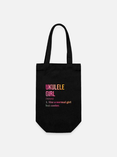 Ukulele Ukulele Ukulele - Gift Bag for Bottles - black