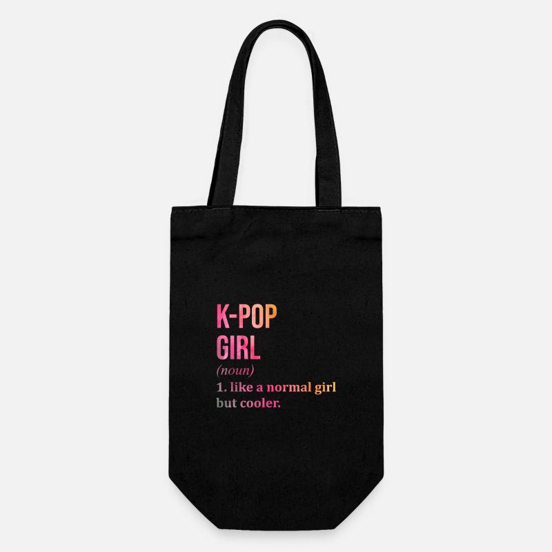 k pop - Geschenkbeutel für Flaschen - Schwarz