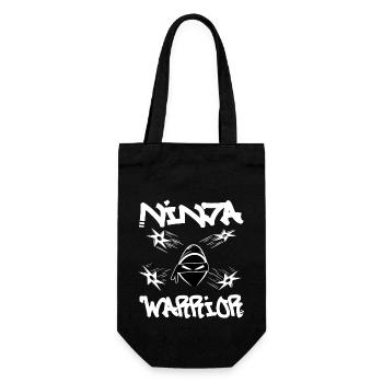 Ninja Warrior - Geschenkbeutel für Flaschen - Schwarz - Vorne