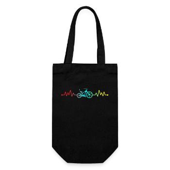 Battement de Coeur Vélo Vélo Cardio cardiaque Puls - Sac à bouteille - noir - Devant