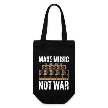 Faites de la musique, pas la guerre - Sac à bouteille - noir - Devant