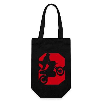 Moto 8 Biker - Geschenkbeutel für Flaschen - Schwarz - Vorne