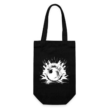 Dessin de bowling - Sac à bouteille - noir - Devant