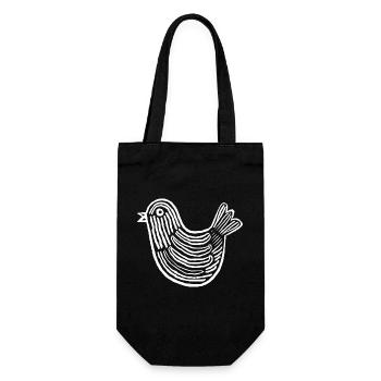 Pigeon pigeons pigeon gift pigeon fancier - Gift Bag for Bottles - black - Front