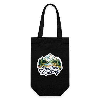 L’aventure fait appel à la conception d’illustration - Sac à bouteille - noir - Devant