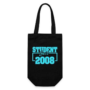 Student 2008 - Geschenkbeutel für Flaschen - Schwarz - Vorne