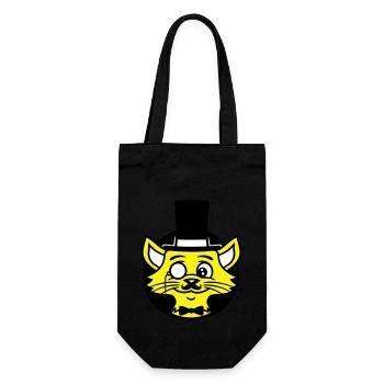 Sir Cat Gentleman Chapeau haut de forme Monocle Rich Gentleman - Sac à bouteille - noir - Devant