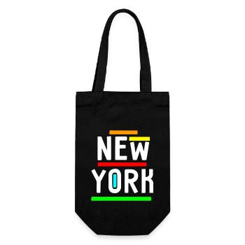 New York - Drôle Coloré - États-Unis - Amérique - NYC - Sac à bouteille - noir - Devant