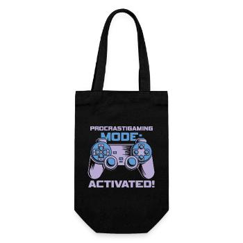 Gamer Procrastigame Mode Activated Gaming - Gift Bag for Bottles - black - Front