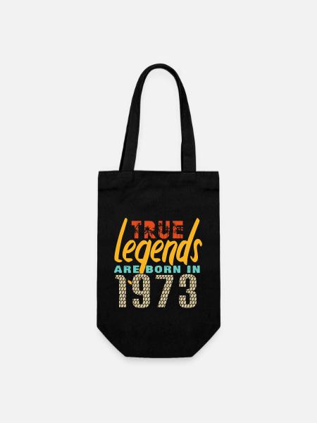 Les vrais légendes sont nés en 1973. Année 2025. - Sac à bouteille - noir