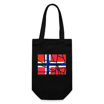 Norwegen Norwegen - Geschenkbeutel für Flaschen - Schwarz - Vorne