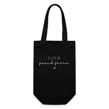 Futur grand frère - annonce futur grand frère - Sac à bouteille - noir - Devant