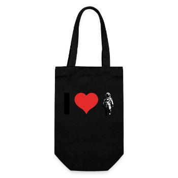 J’adore les astronautes - Sac à bouteille - noir - Devant