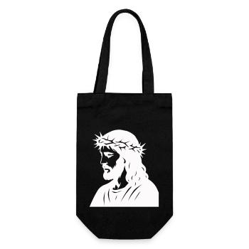 Jésus - Sac à bouteille - noir - Devant
