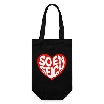 So en seich - Geschenkbeutel für Flaschen - Schwarz - Vorne