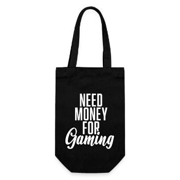 Need Money For Gaming - Geschenkbeutel für Flaschen - Schwarz - Vorne