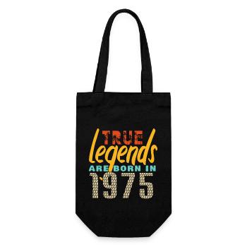 Les vrais légendes sont nés en 1975. Année 2025. - Sac à bouteille - noir - Devant