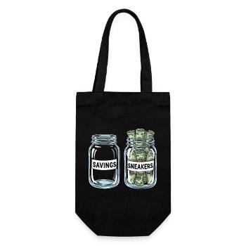 Sneakerhead Money Jars Collector Culture Love - Gift Bag for Bottles - black - Front