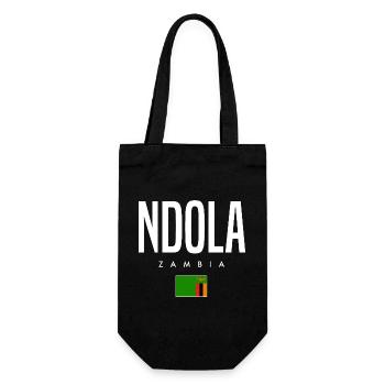 Ndola Sambia - Geschenkbeutel für Flaschen - Schwarz - Vorne