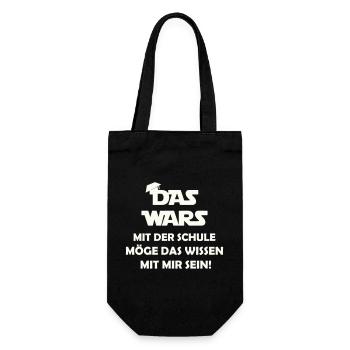 The war with the school may know that with me se - Gift Bag for Bottles - black - Front