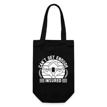 Insurance Agent Costume Can´t Get Enough Medicare - Geschenkbeutel für Flaschen - Schwarz - Vorne