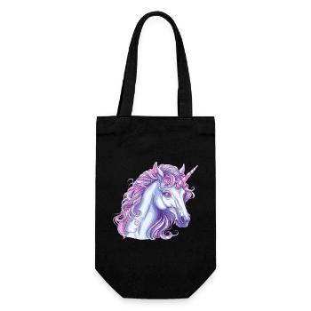 Enchanted Unicorn Magical Expression - Gift Bag for Bottles - black - Front