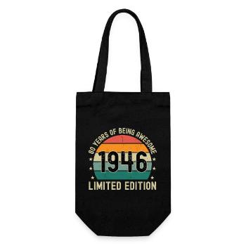 80 ans d’être génial 1946 Édition limitée - Sac à bouteille - noir - Devant