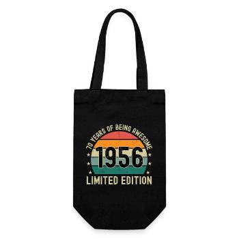 70 ans d’être génial 1956 Édition limitée - Sac à bouteille - noir - Devant