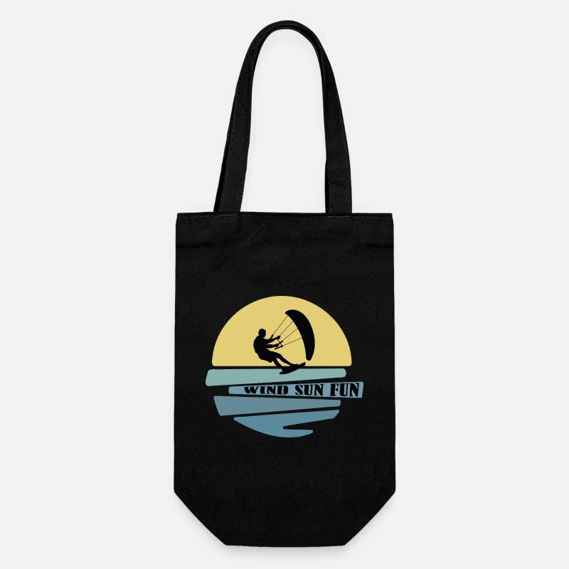 Vent Soleil Fun Kitesurfeur - Sac à bouteille - noir