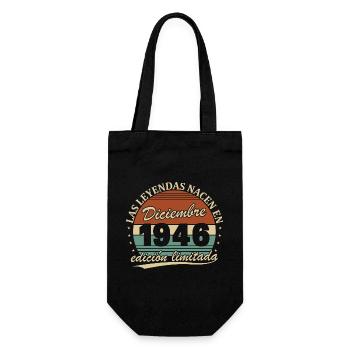 Décembre 1946 Vintage Rétro Anniversaire - Sac à bouteille - noir - Devant