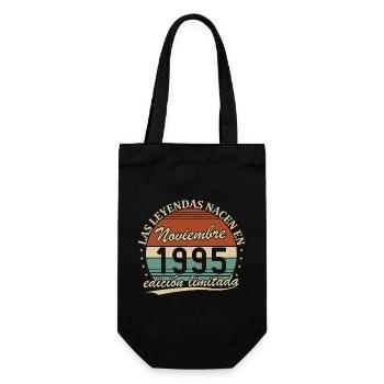 Novembre 1995 Vintage Rétro Anniversaire - Sac à bouteille - noir - Devant