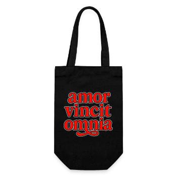 Amor vincit omnia - Gift Bag for Bottles - black - Front