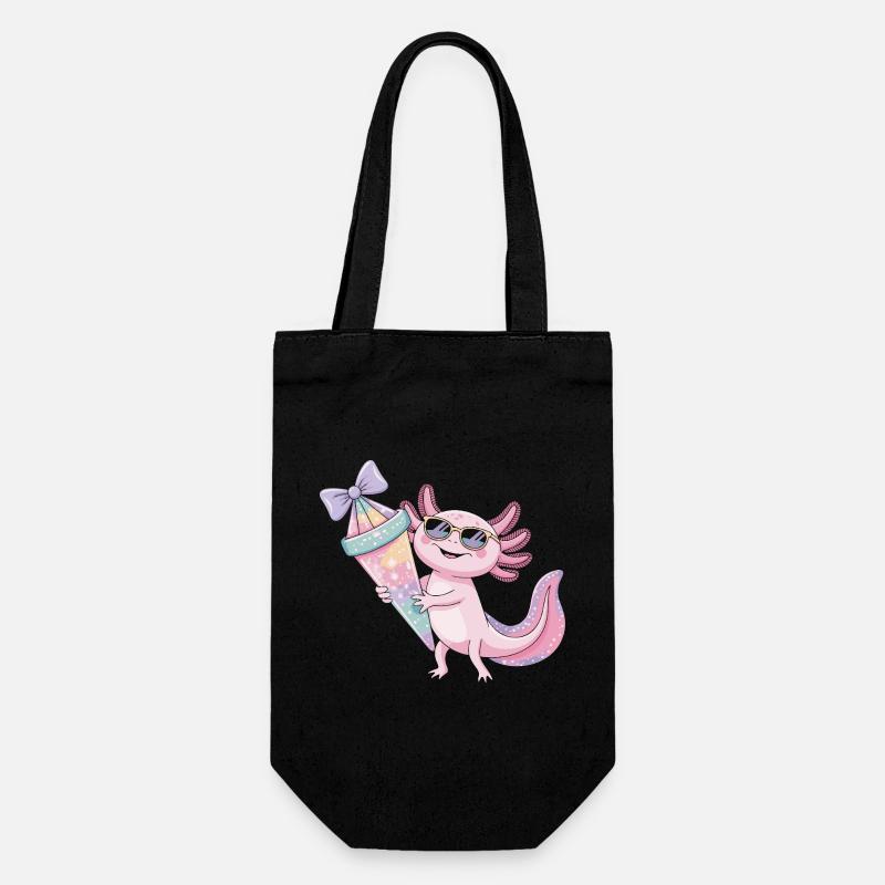 Fête glace Pink Axolotl - Sac à bouteille - noir