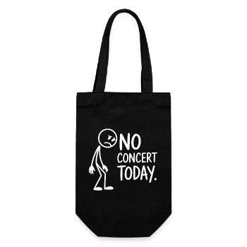 No Concert Today Sad Concert Fan - Gift Bag for Bottles - black - Front