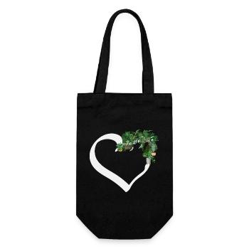 Garten- Und Pflanzenliebhaber Geschenke - Geschenkbeutel für Flaschen - Schwarz - Vorne