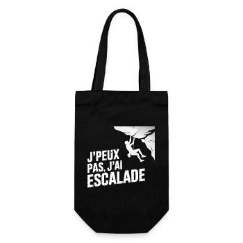 I can't I climbed - Gift Bag for Bottles - black - Front