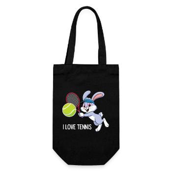 I Love Tennis - Gift Bag for Bottles - black - Front