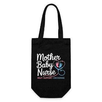 Emblème Mère-Bébé Infirmière - Sac à bouteille - noir - Devant