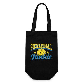 Design sportif rétro de Pickleball Junkie - Sac à bouteille - noir - Devant