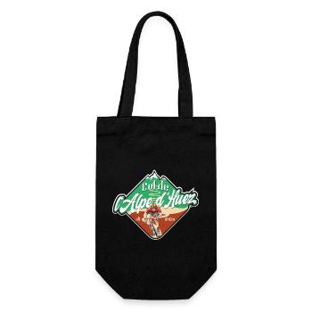 Col de l'Alpe d'Huez Cyclist - Gift Bag for Bottles - black - Front
