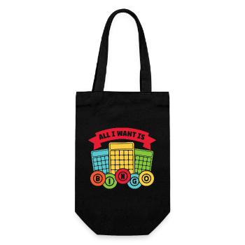 Bingo : tout ce que je veux, c’est bingo - Sac à bouteille - noir - Devant