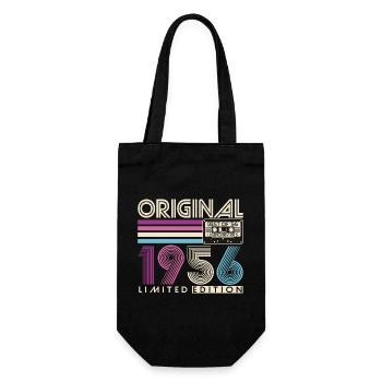 Vintage 1956 Né 70e anniversaire Rétro - Sac à bouteille - noir - Devant