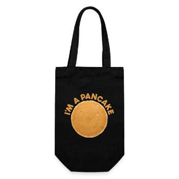 Je suis un déguisé de pancake Petit-déjeuner Halloween - Sac à bouteille - noir - Devant