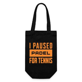 padel_orange - Gift Bag for Bottles - black - Front